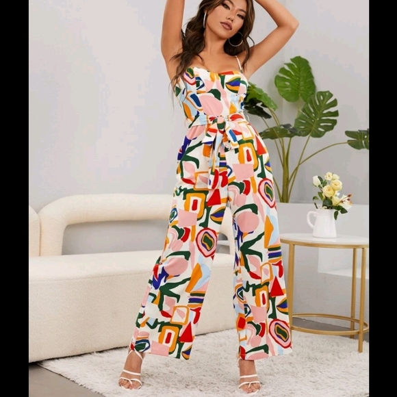 Bustier Belted Jumpsuit - Picture 4 of 7